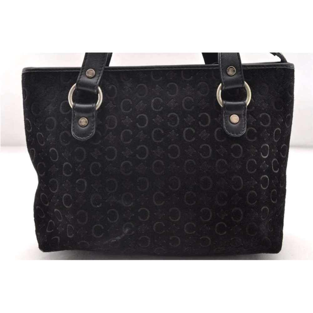 Celine black suede handbag